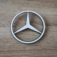 емблема лого Мерцедес Бенц Mercedes Benz черен гланц, снимка 3 - Аксесоари и консумативи - 44370637