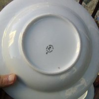 Стара българска порцеланова чиния за супа, снимка 2 - Други ценни предмети - 39393203