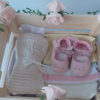Уникален подарък за бебе, Луксозен коплект за изписване, подарък за погача, Свето Кръщение, снимка 4 - Комплекти за бебе - 40589075