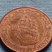 Сувенирна монета 10 пиратски паунда за КОЛЕКЦИЯ ДЕКОРАЦИЯ 30186, снимка 2 - Нумизматика и бонистика - 42712452