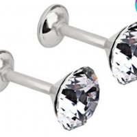 LEORX - 2 бр диамантени ограничители за завеси за стенна врата с куки, цвят: сребро, снимка 1 - Пердета и завеси - 35881922