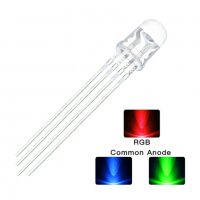 Светодиоди 50бр трицветни 5мм, катод, анод, снимка 1 - Друга електроника - 39795652