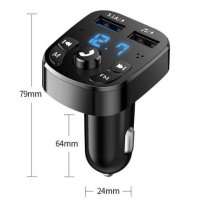 FM Трансмитер S2 Bluetooth, MP3 player, USB, снимка 3 - Аксесоари и консумативи - 41643948
