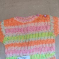Бебешки плетен костюм , снимка 4 - Комплекти за бебе - 41456131