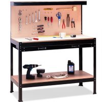 Немска Работна маса с чекмедже и панел за инструменти с кукички, снимка 4 - Други инструменти - 42727652