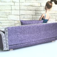 диван за кукла Барби, обзавеждане за кукли, снимка 5 - Кукли - 44238401
