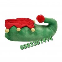 Коледни Плюшени 3D пантофи Арлекин , снимка 3 - Пантофи - 38831634