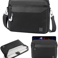 Нова черна чанта за лаптоп работа пътуване Преносим калъф iPad  Samsung, снимка 1 - Калъфи, кейсове - 41875365