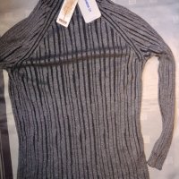 Мека блуза с ламе в цвят меланж , снимка 4 - Блузи с дълъг ръкав и пуловери - 34520606