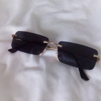 Дамски правоъгълни слънчеви очила в черен цвят , снимка 8 - Слънчеви и диоптрични очила - 41324821
