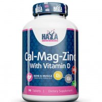 HAYA LABS Calcium Magnesium & Zinc with Vitamin D / 90 Tabs., снимка 1 - Хранителни добавки - 23106863