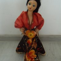 № 7165 стара кукла  - височина 32 см   - синтетика , текстил, снимка 1 - Други ценни предмети - 42421819