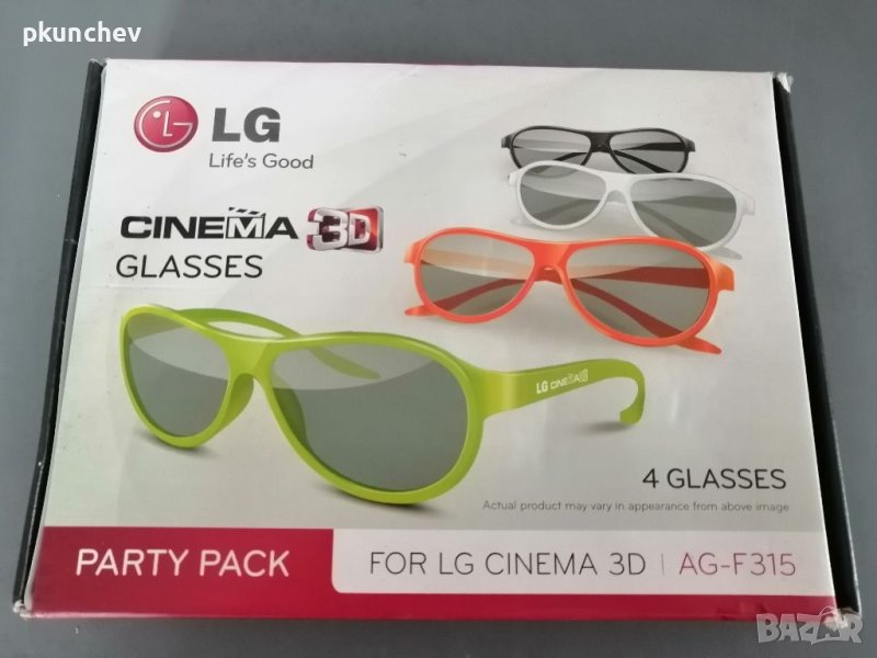3D очила LG AG-F315 комплект 4 броя, снимка 1
