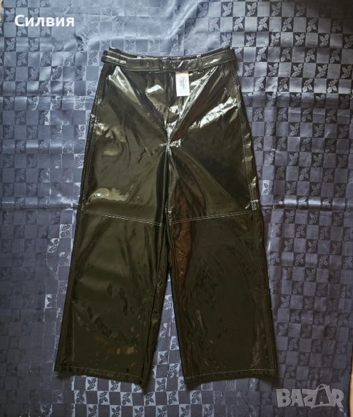 Нов лачен латексов панталон "Calvil Klein" "Келвин Клайн", размер L, снимка 1