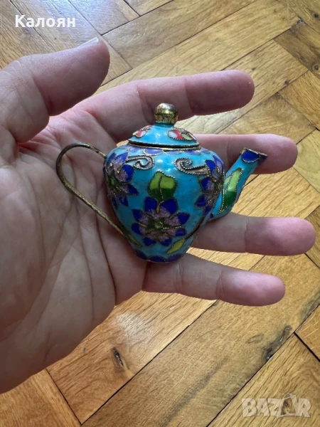 Декоративен мини чайник индийско , снимка 1
