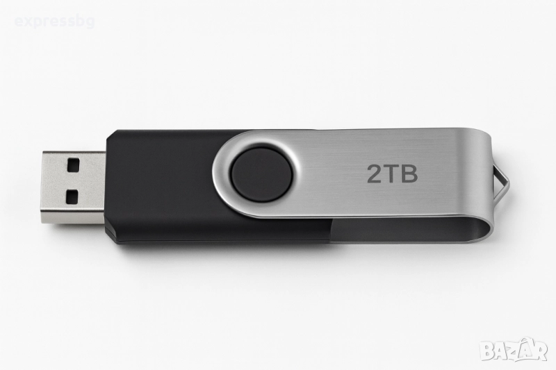 USB Flash Drive 2TB – Нов, метален корпус – USB 2.0/3.0, снимка 1