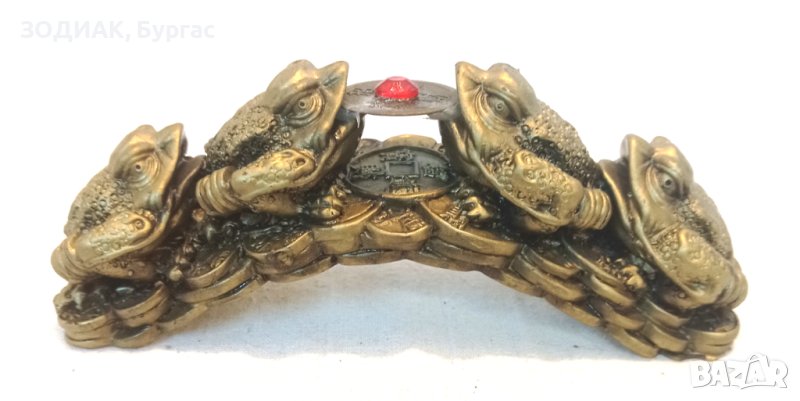 Фън-Шуй Жаба за Пари  4-ка, снимка 1