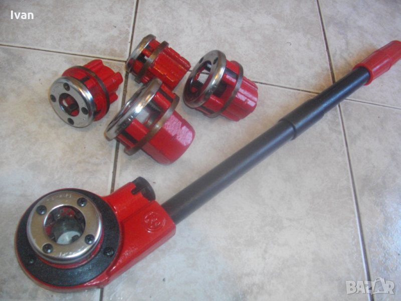 Немска Ръчна Профи Винтонарезка-Винтонарез с 5 Глави-3/8-1 1/4-TYPE 62, снимка 1