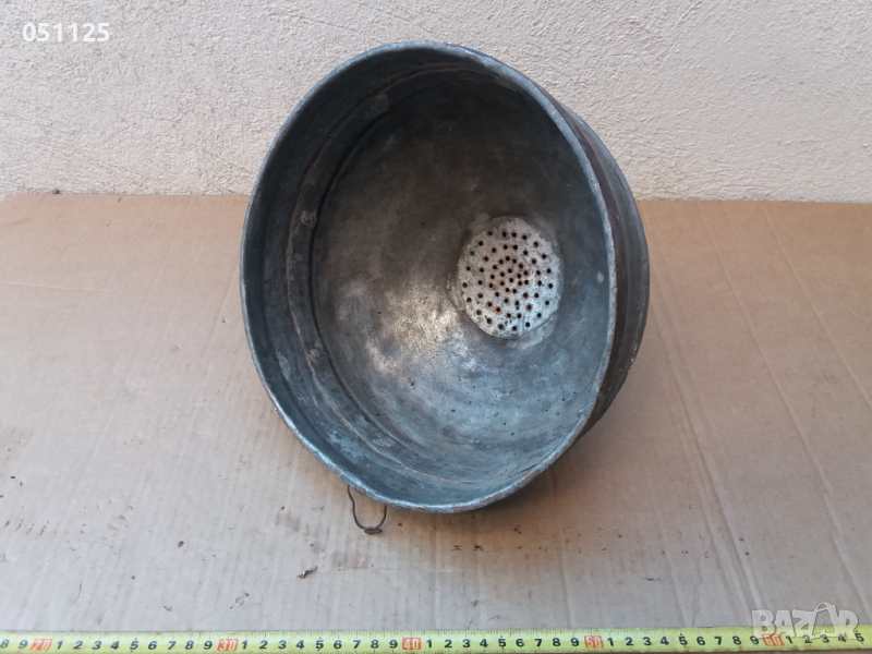 кована бакърена фуния, медна , снимка 1