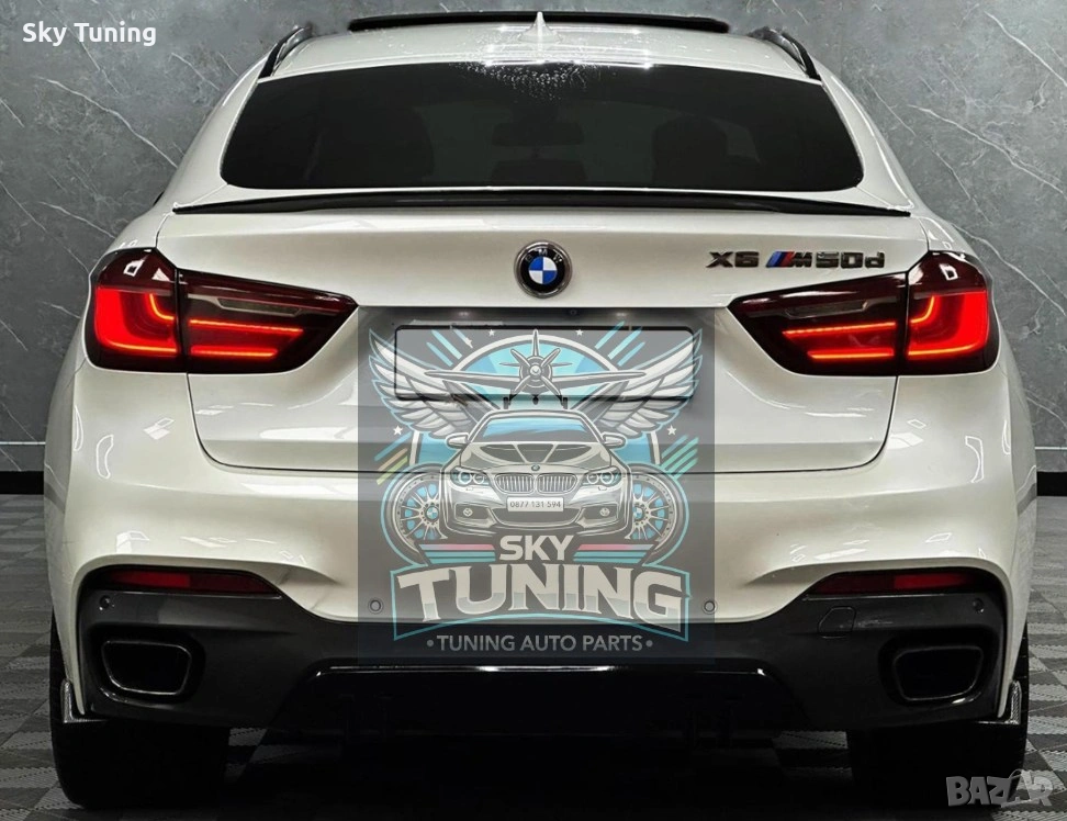 Лип спойлер багажник BMW F16 X6 серия lip spoiler M бмв Ф16 х6, снимка 1