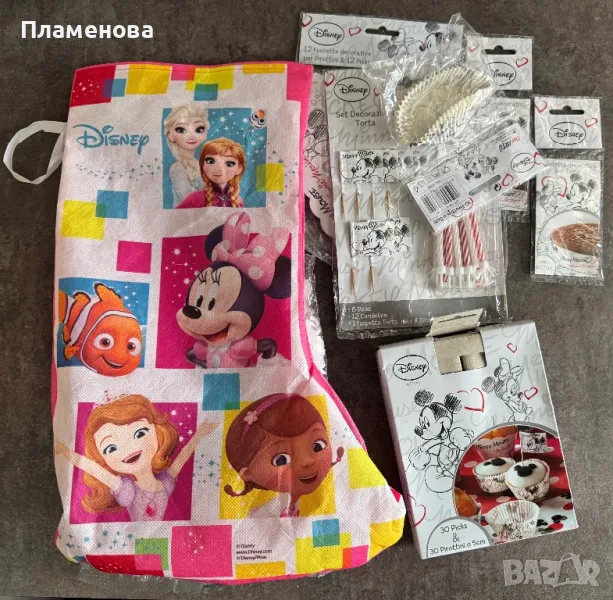 Мики Маус Аксесоари за мъфини, торти, топери и свещички за рожден ден, снимка 1