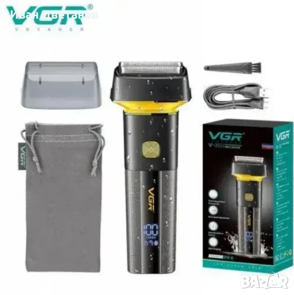 Безжична електрическа самобръсначка VGR V-355 с LED д-исплей, снимка 1