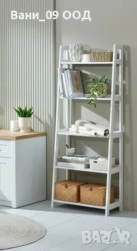 170см Висока бяла етажерка на 5 етажа, снимка 1
