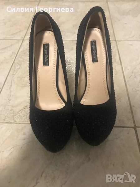 Дамски токчета с камъни, снимка 1