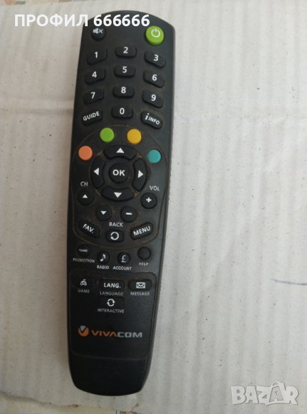 Дистанционно за сателитен приемник Виваком, снимка 1