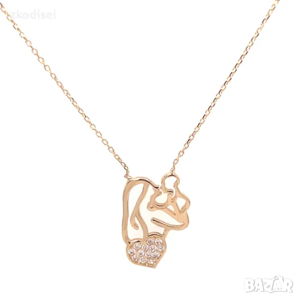 Златно колие 2,0гр. 40,0см. 14кр. проба:585 модел:29611-6, снимка 1