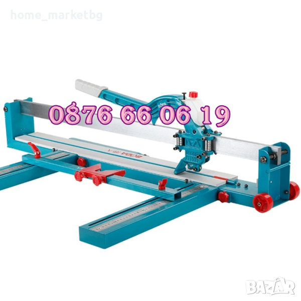 Релсова машина за рязане на плочки 800 мм с лазер с 2 ножчета, снимка 1