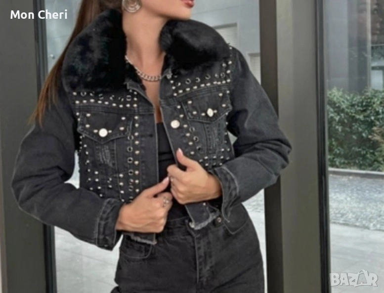 Дънково Яке С Пух, снимка 1