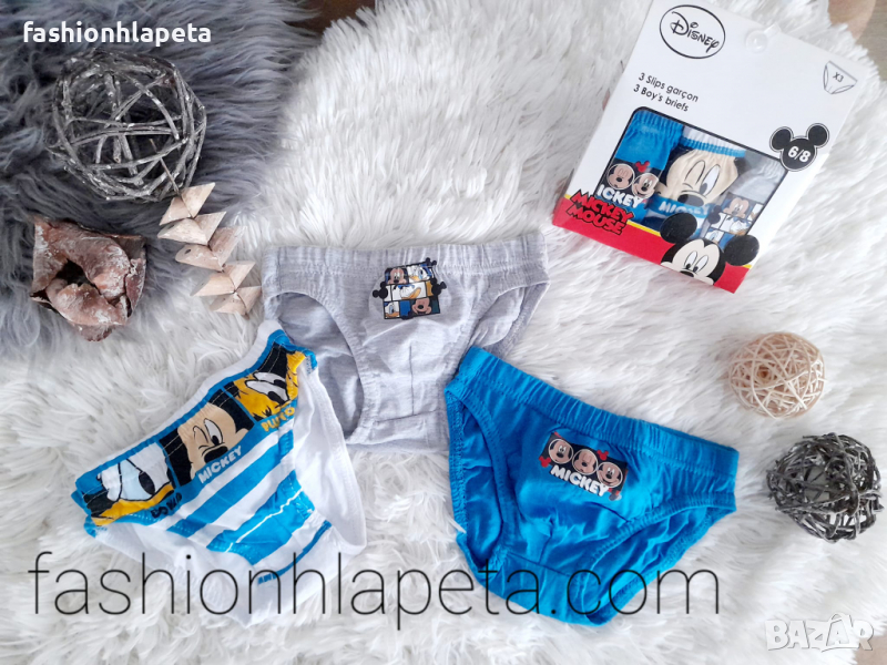🤩🤩🤩 Комплект 3 броя бельо Disney Мики Маус, снимка 1
