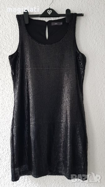 Дамска рокля с паети размер ХС - С - М, снимка 1