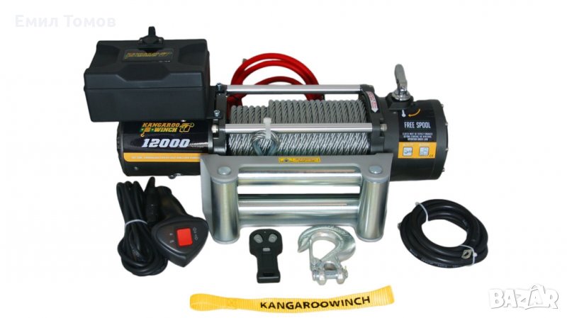 Лебедка електрическа KangarooWinch/PowerWinch K 12000 lbs 12V - НОВА, снимка 1