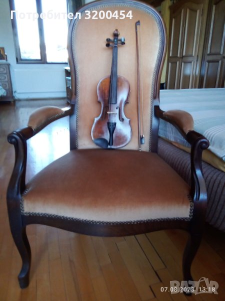 Старинна цигулка с лък, снимка 1