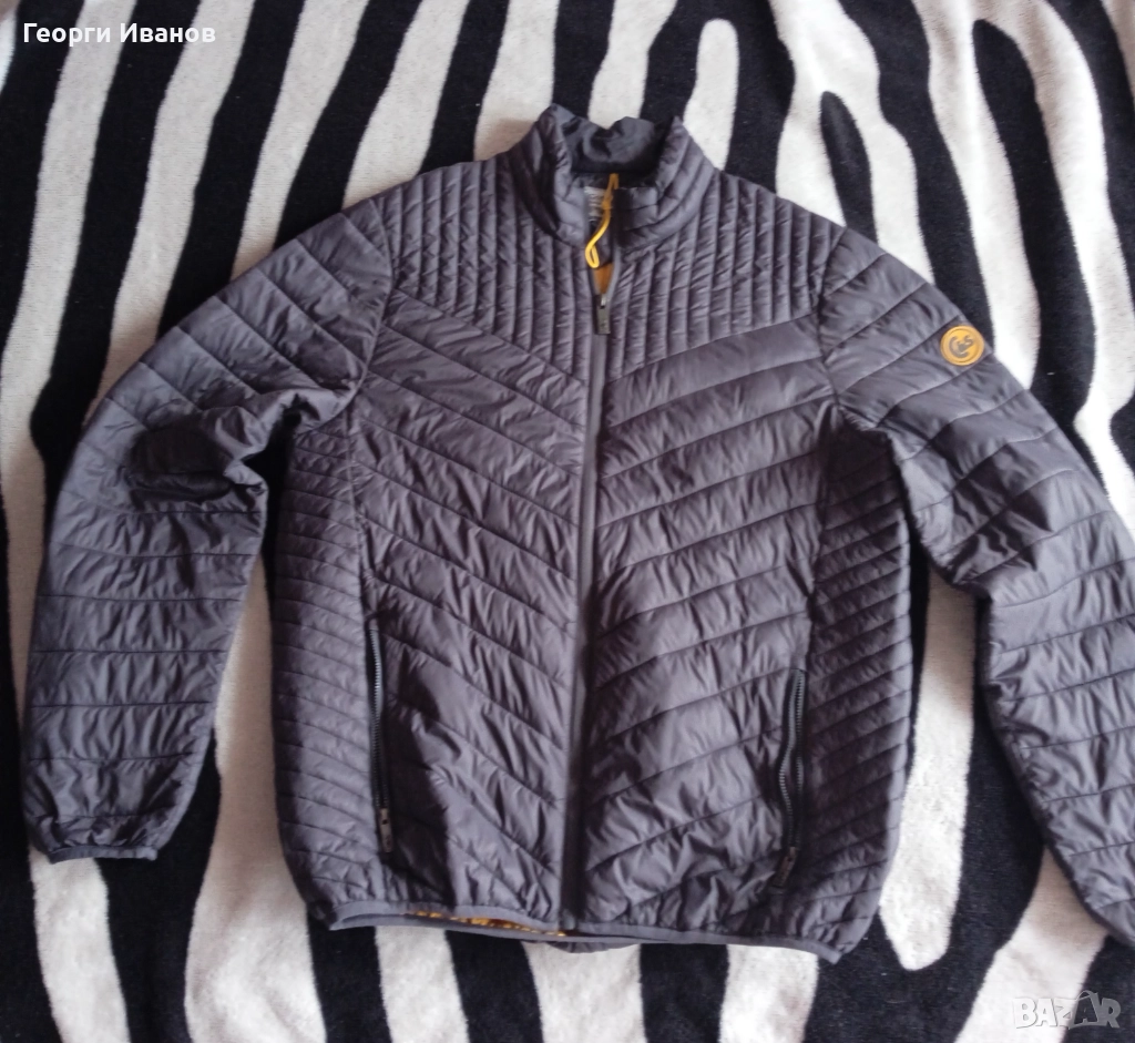 КАТО НОВО L/XL COTTON&SILK преходно яке пролет-есен бомбър puffer jacket, снимка 1