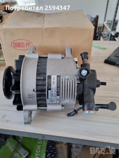 KIA K2700 K3000 2.7-3.0cc АЛТЕРНАТОР 12V-60А DENSO KOREA , снимка 1