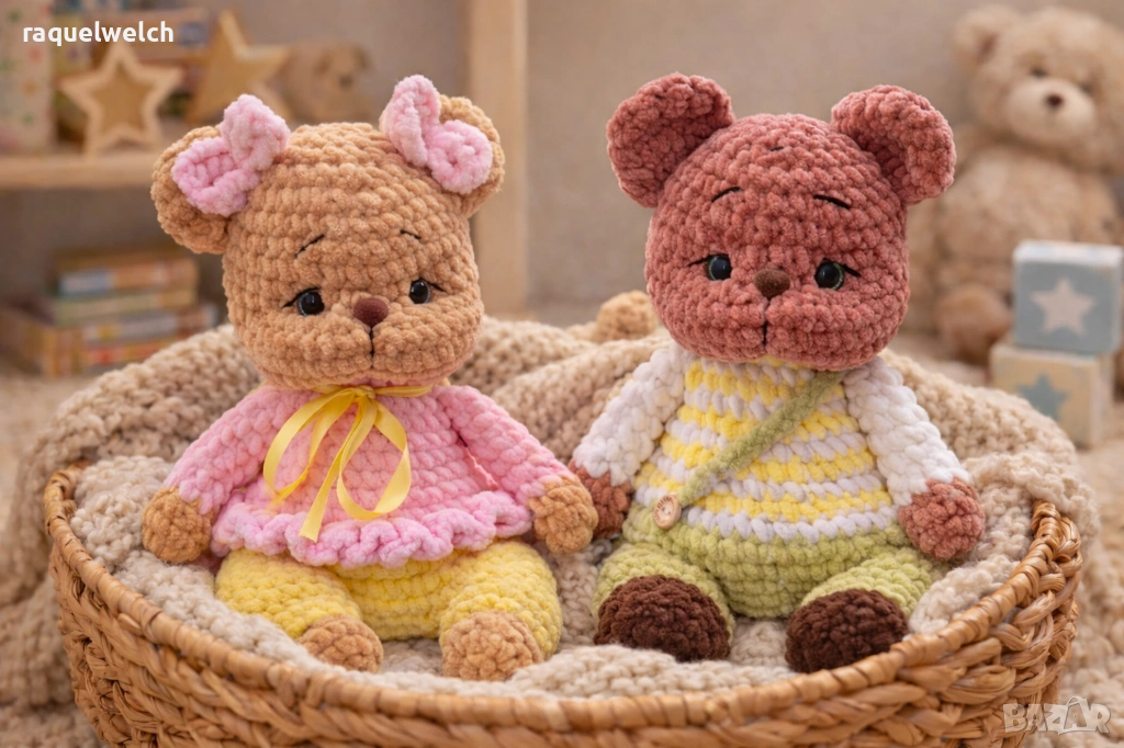 Ръчно Изплетени Мечета "Амигурими", снимка 1