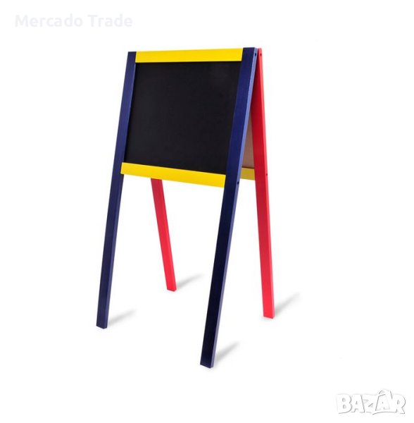 Дървена дъска за писане и рисуване с две лица, снимка 1