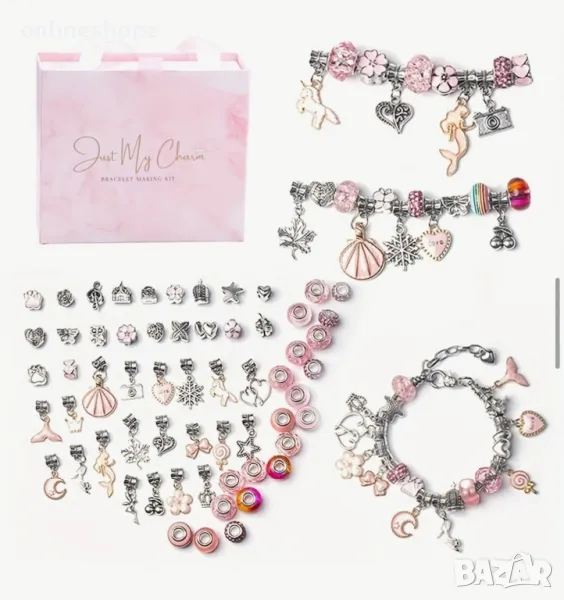 63 броя талисмани / висулки за гривни / колиета , бижута , снимка 1