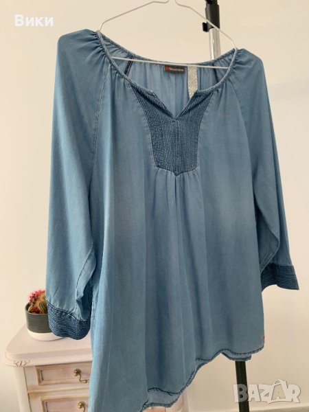 Дънкова блуза в размер L, снимка 1