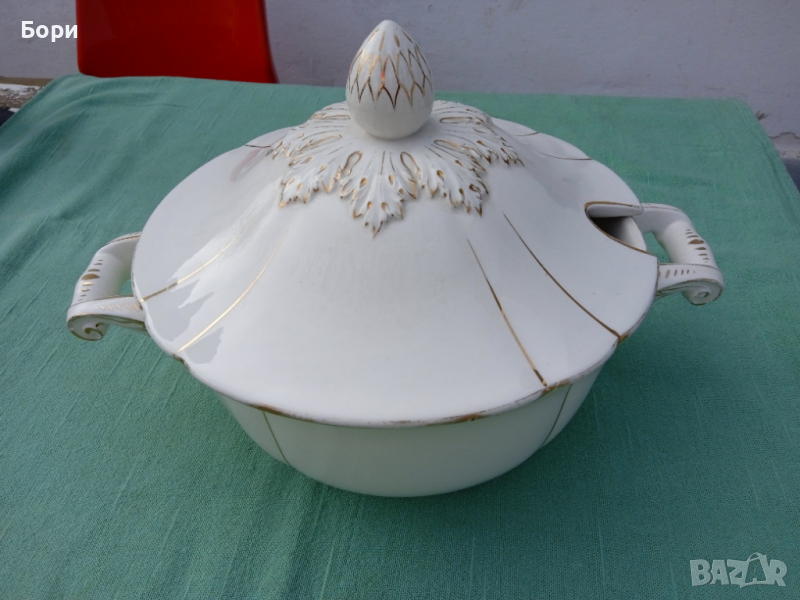Стар немски порцеланов супник, снимка 1