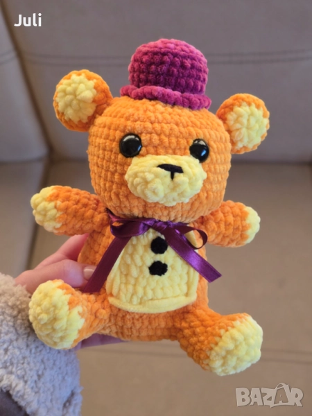 Ръчно плетено на една кука Мече, снимка 1