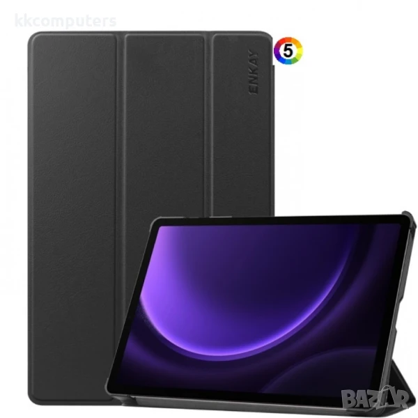 Samsung Galaxy Tab S9 FE / X510N ENKAY Кожен Калъф и Протектор, снимка 1