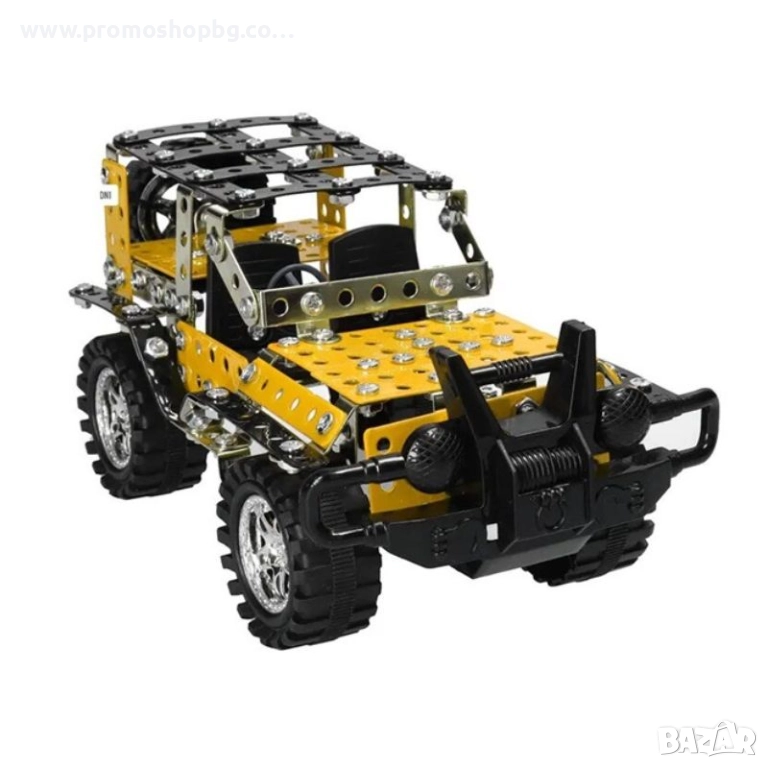 Конструктор джип, Метален, 3D модел, 274 части, снимка 1