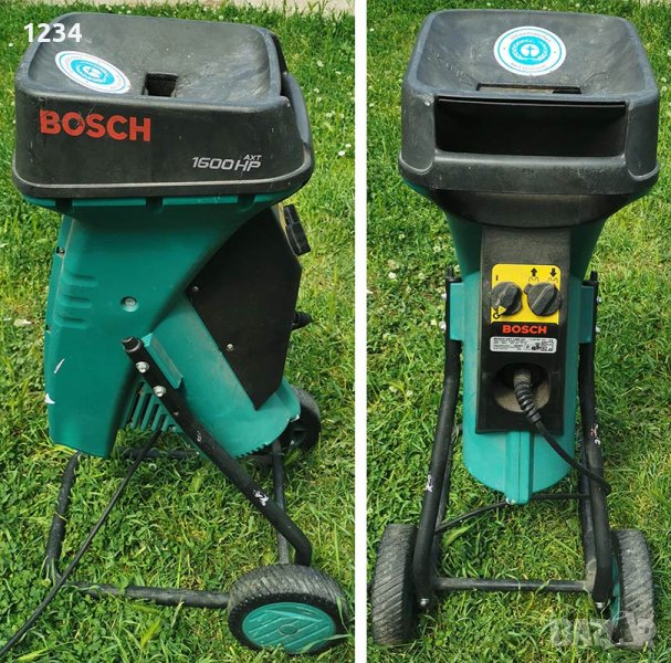 самопридърпваща клонотрошачка дробилка за клони Bosch AXT 1600 HP безшумна, снимка 1