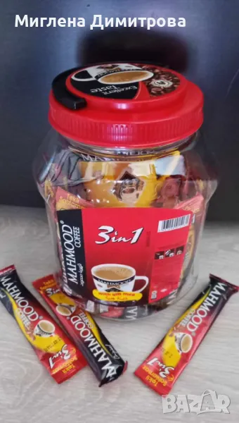 Нес кафе Mahmud 3в1 - 42 пакетчета по 18 гр. с подарък порцеланова чаша, снимка 1