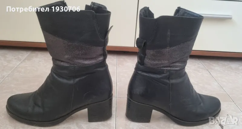 Дамски боти естествена кожа, снимка 1