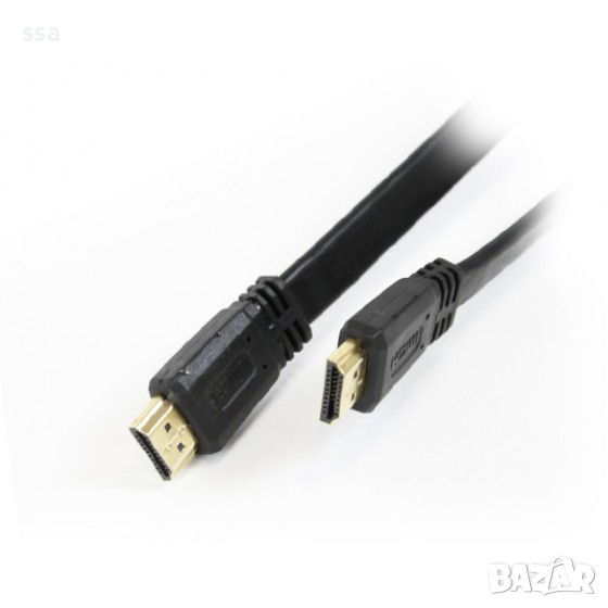 OMEGA HDMI плосък кабел v.1.4, 5м. FLAT CABLE, снимка 1